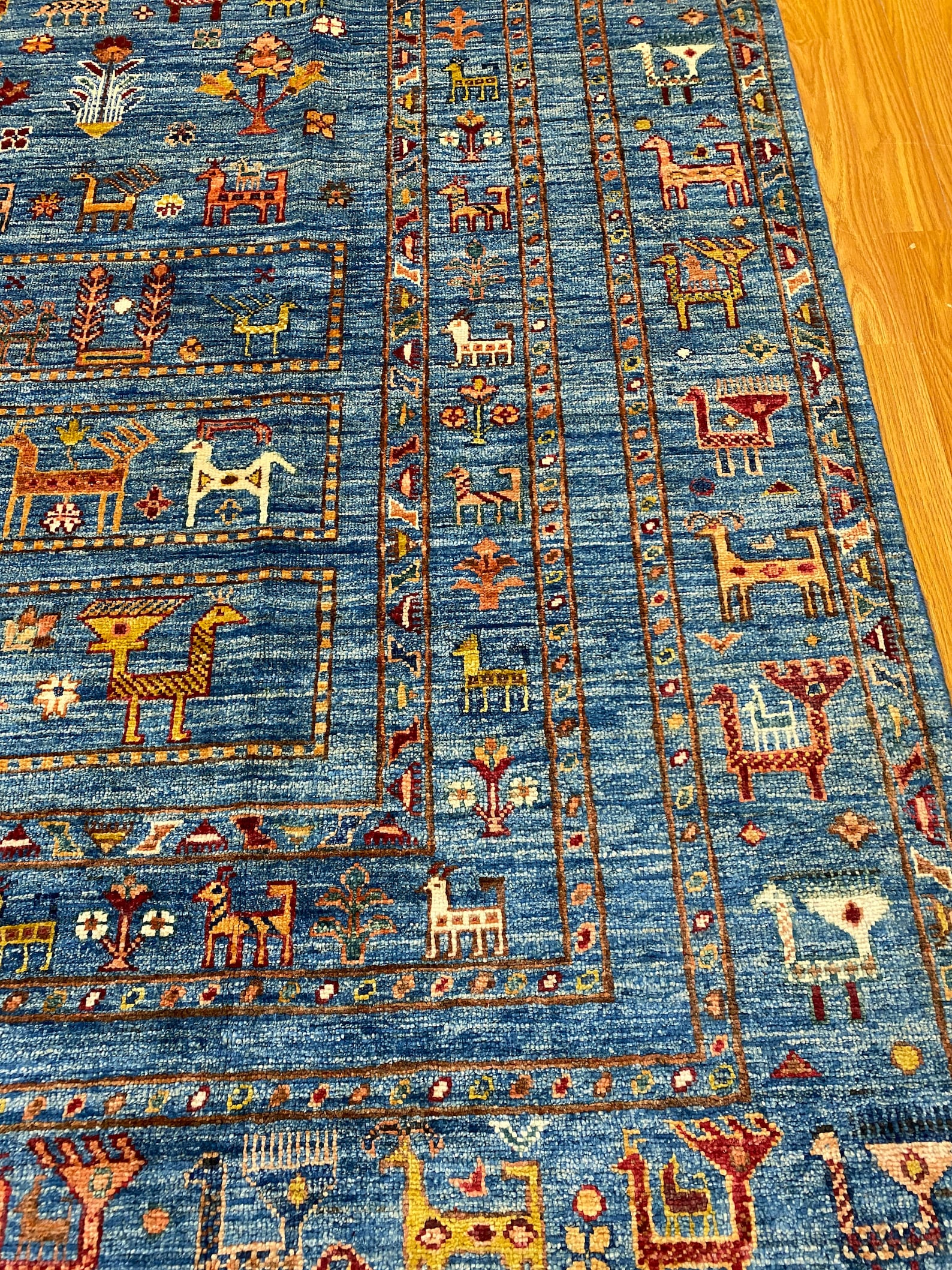 7x10 Animal Print Gabbeh Rug Hand Knotted Afghan Rug Etsy