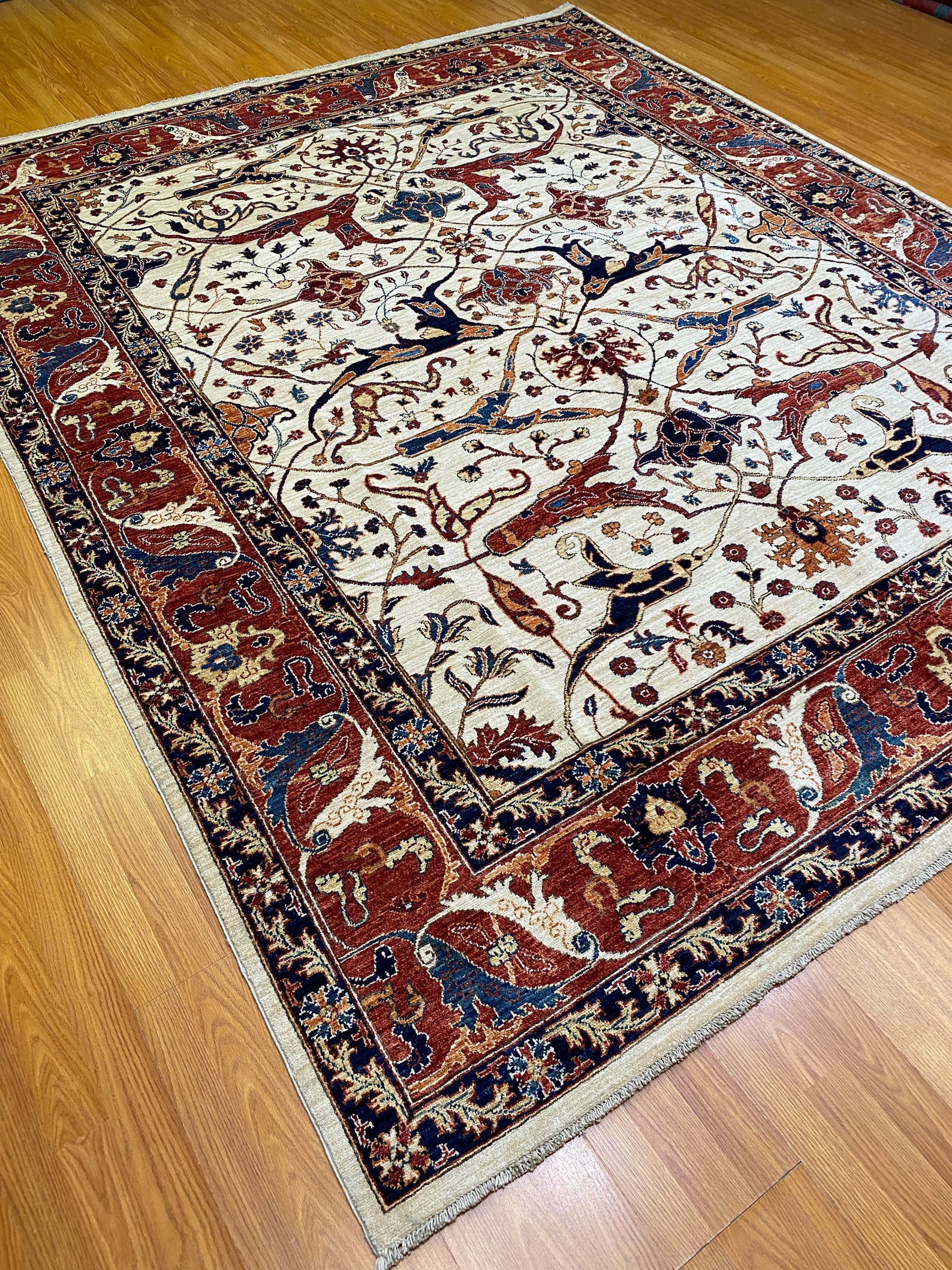 8x10 Oriental Hand Knotted Bidjar Hali Soft Wool Rug Etsy