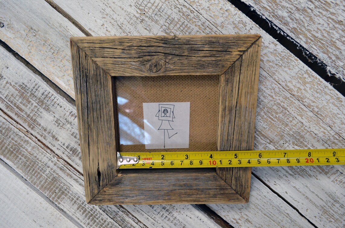 Wooden picture frames 5x5 for picture frame set. Old weathered Etsy