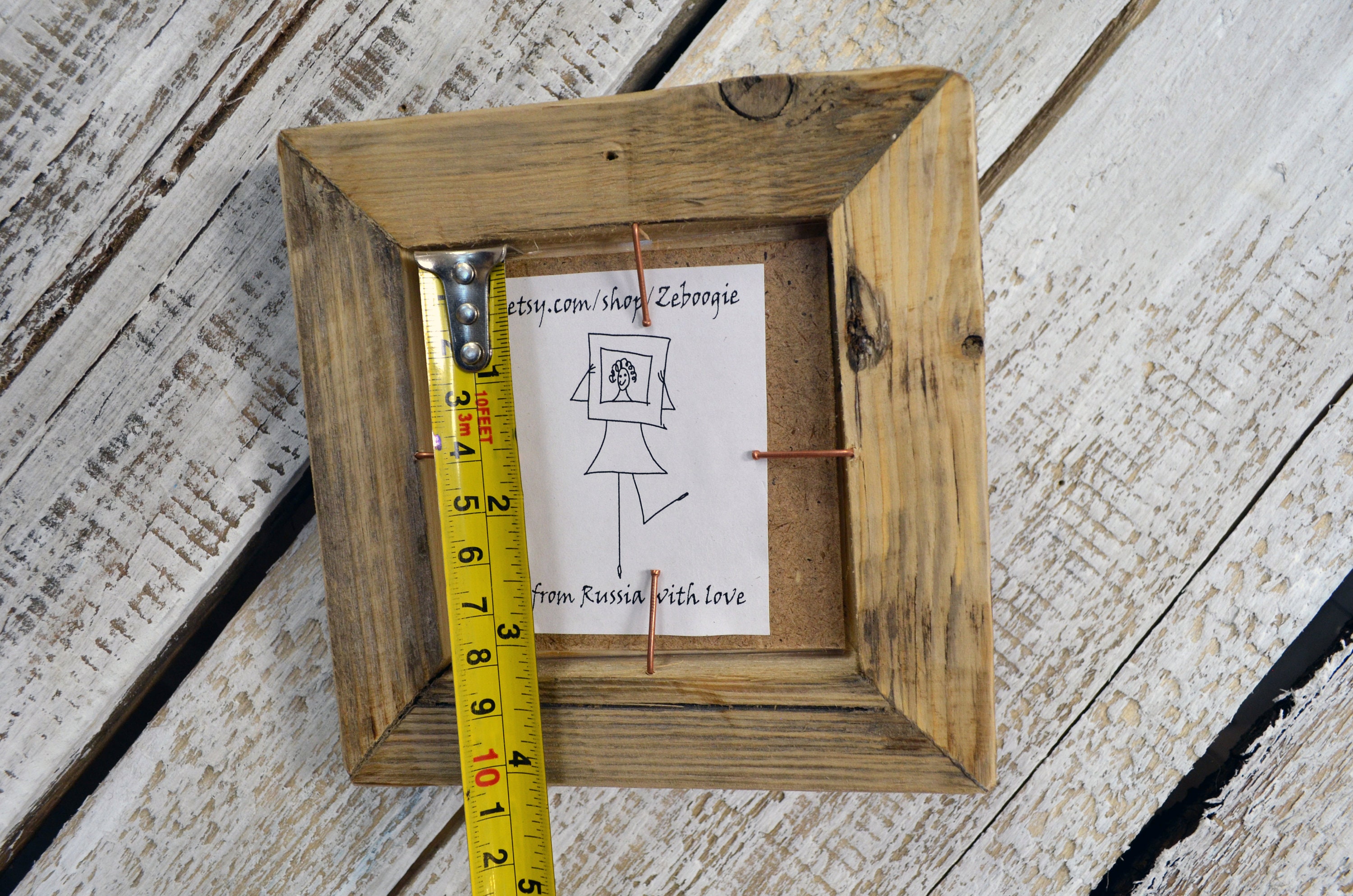 Small frames made of salvaged pine wood for picture frame set Etsy