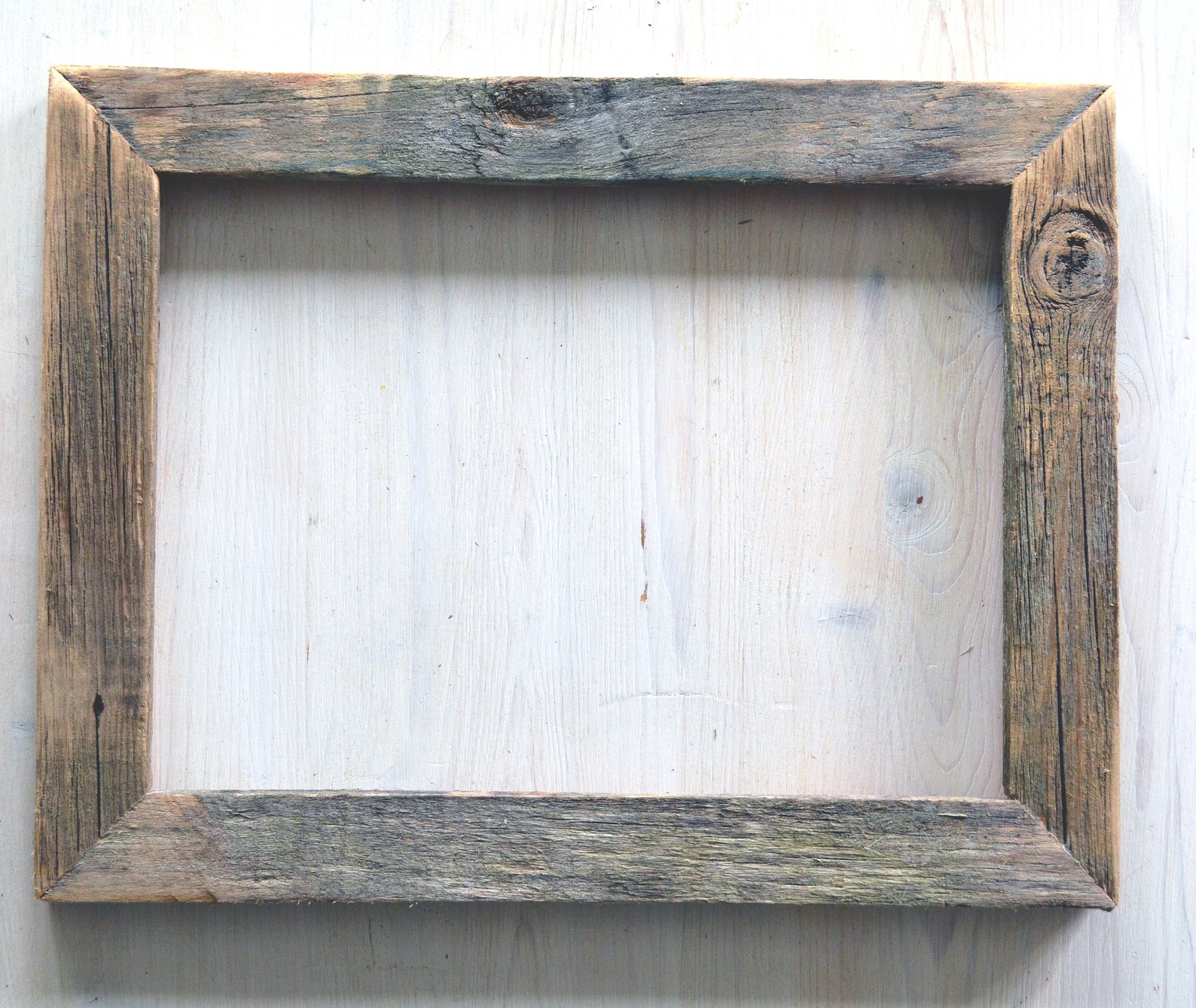 Rustic picture frame made of old weathered wood. Any size to Etsy