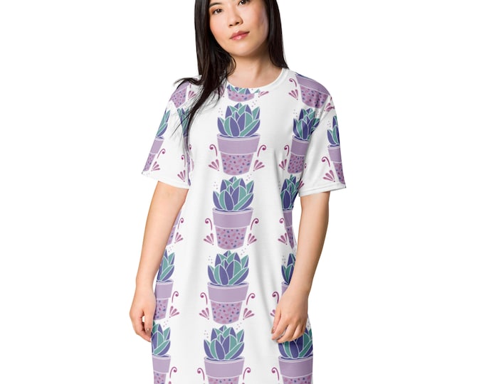 Potted Plant Lover T-shirt dress