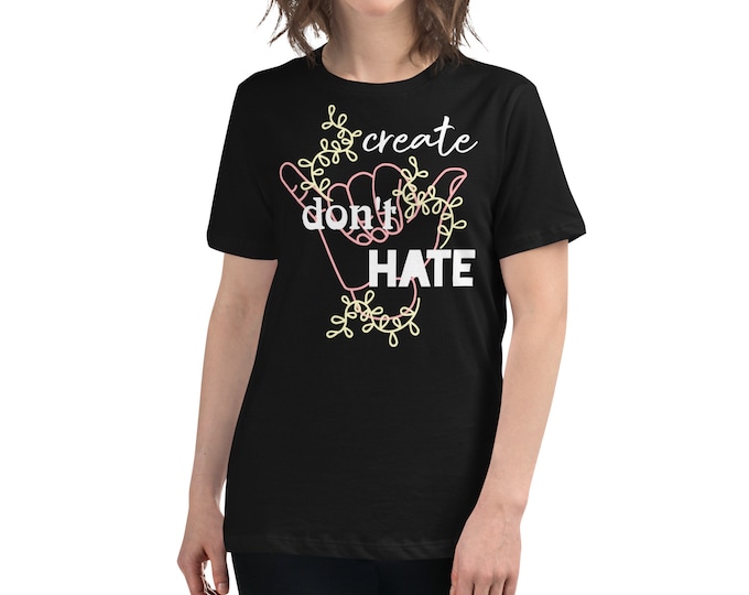Create Don't Hate Vine Hand Women's Relaxed T-Shirt