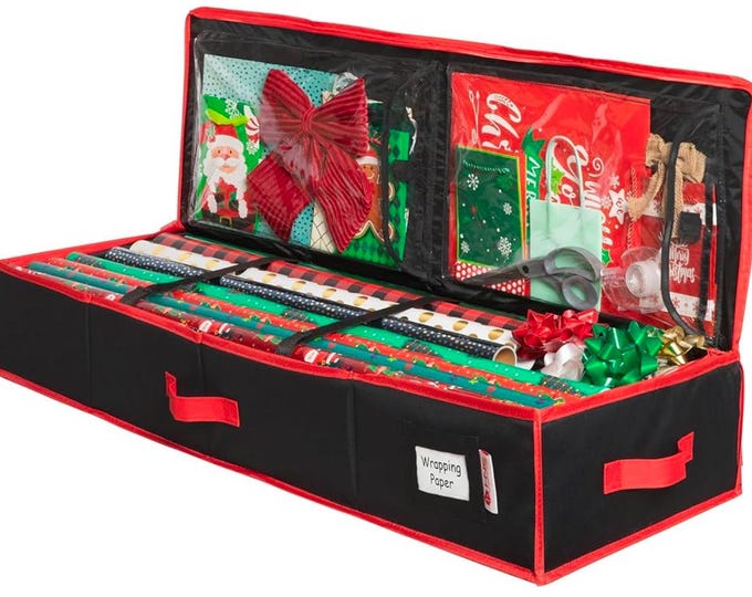 Heavy Duty Deluxe Gift Wrap Organizer,Keanu