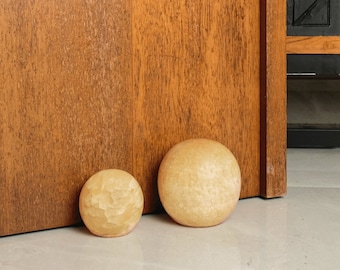 Handcrafted Marble Doorstop – Modern Home Decor, Two Sizes