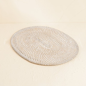 Oval Rattan Mat Placemat Oval Rattan / Rattan Woven Placemat / Handmade Wicker Placemat ...