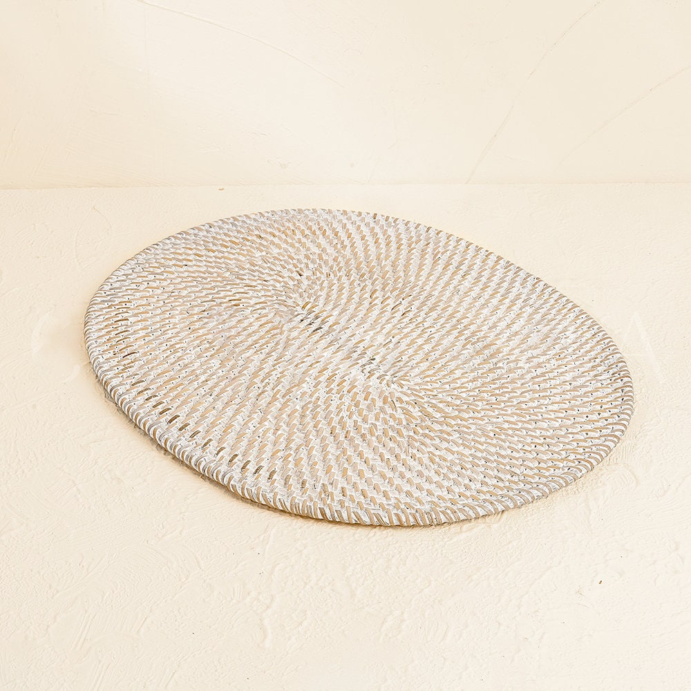 Stylisches Ovales Rattan Tischset, 30x40cm, Hitzebeständig & Rutschfest – Natürliche Deko Für Küche & Esstisch