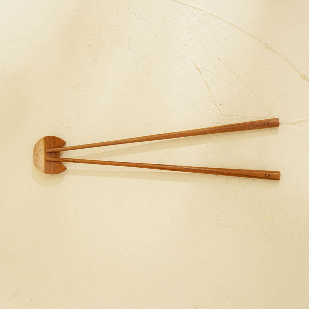 Teak Chopsticks Set With Rest