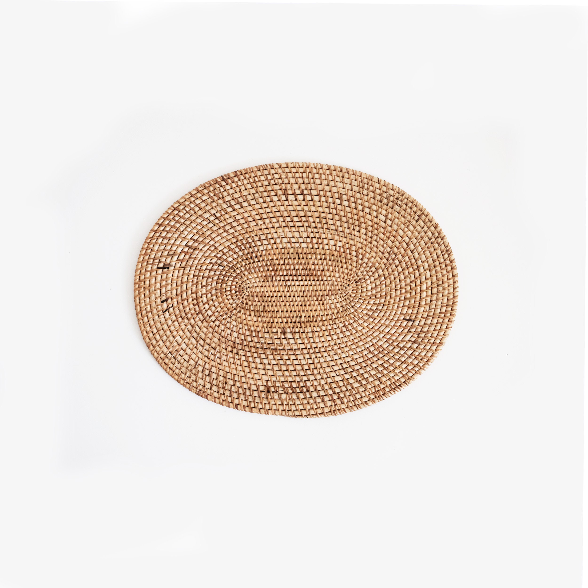 Rattan Oval Placemat/ Rattan Placemat / Wicker placemat. Etsy