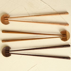 Chopsticks in Premium Mahogany, Teak, and Rosewood - Reusable Personalised Chopsticks Set with rest Gift for him, her and for Birthday
