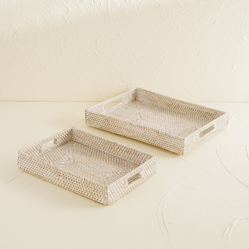 CoastalVilla Rattan Serving Tray - Thumbnail 2