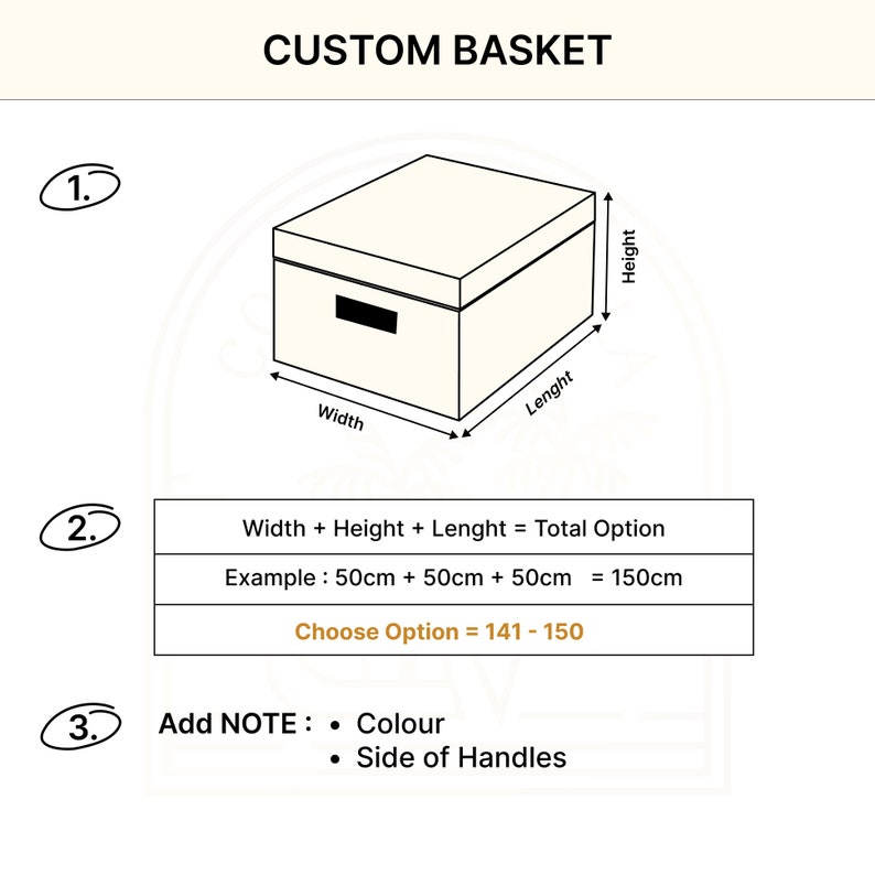 Custom Sized Woven Wicker Baskets / Rattan Storage Basket / Storage box. PLEASE READ DESCRIPTION bEFORE oRDERING 5 Colours to choose from image 2