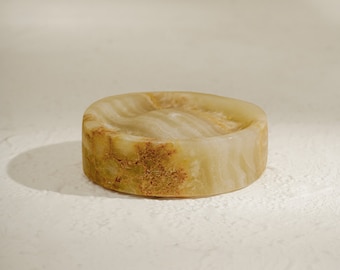 Handcrafted Onyx Incense Holder, Minimalist Home Decor