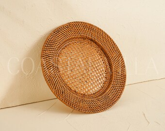 Bokknppo 100 Pcs Antique Charger Plates Bulk 13 Inch Embossed Rim Plastic Party