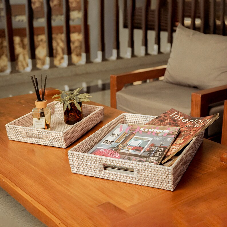 CoastalVilla Rattan Serving Tray - Thumbnail 4