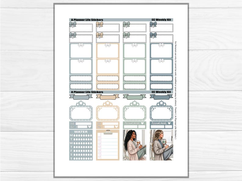 Printable Winter Planner Stickers: Made to Fit the Erin Condren Planner ...