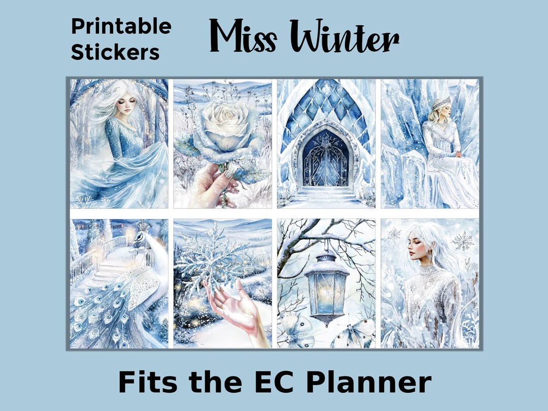 Printable Winter Planner Stickers: Made to Fit the Erin Condren Planner ...