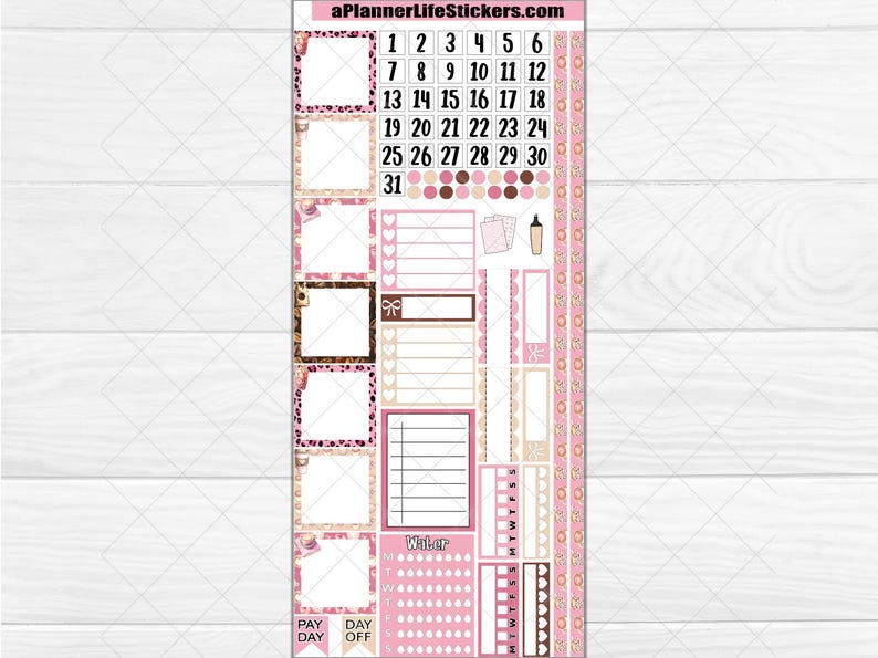 Hobonichi Weeks Coffee or Tea Printable Planner Stickers: Wild About ...