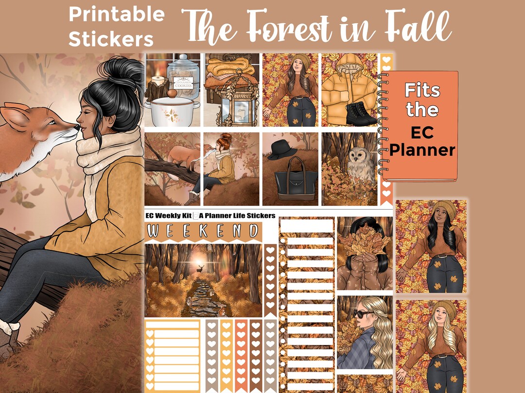 Printable Fall Planner Stickers: Made to Fit the Erin Condren Planner ...
