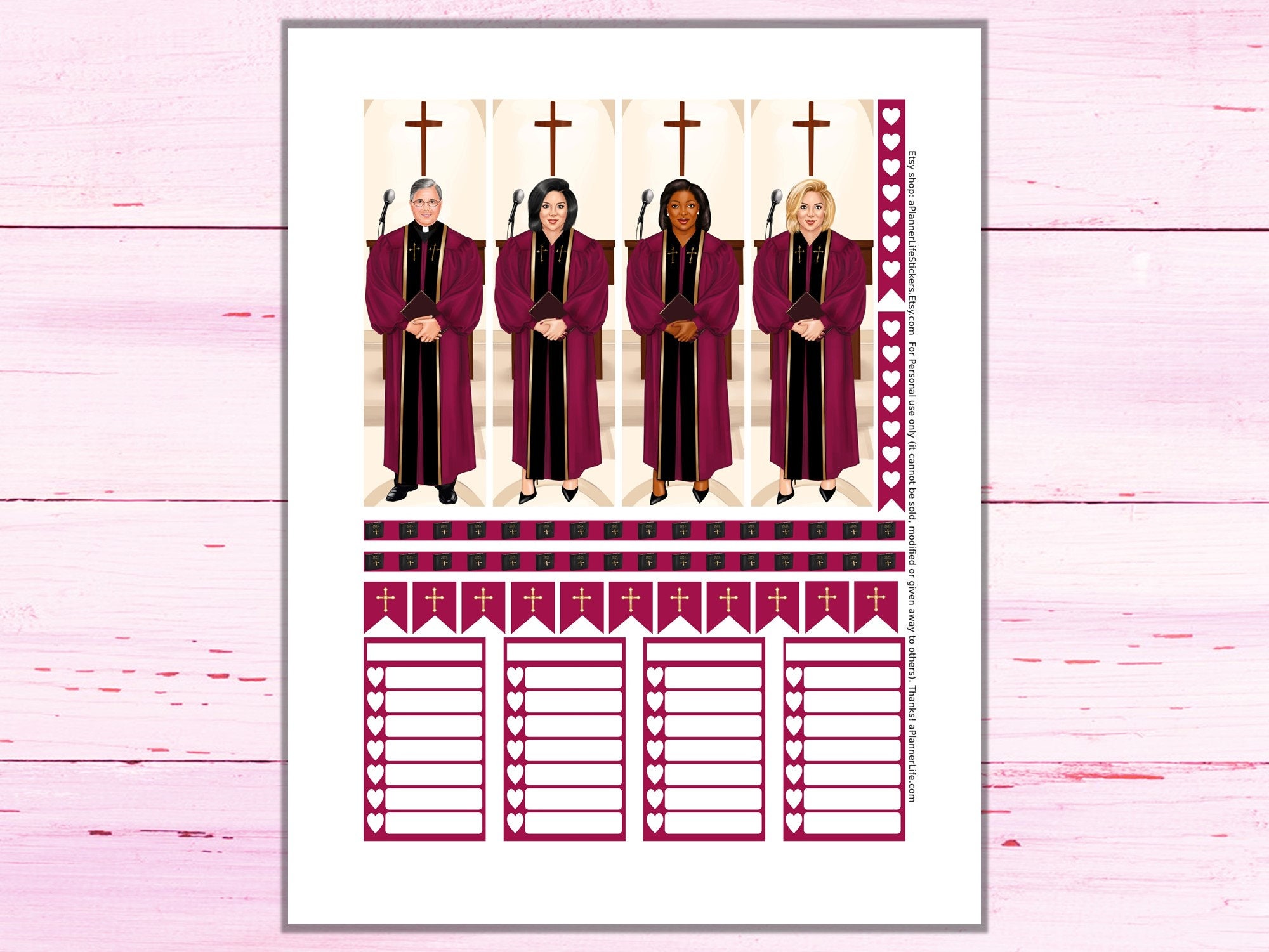 Christian Printable Planner Stickers: Made to Fit the Classic | Etsy