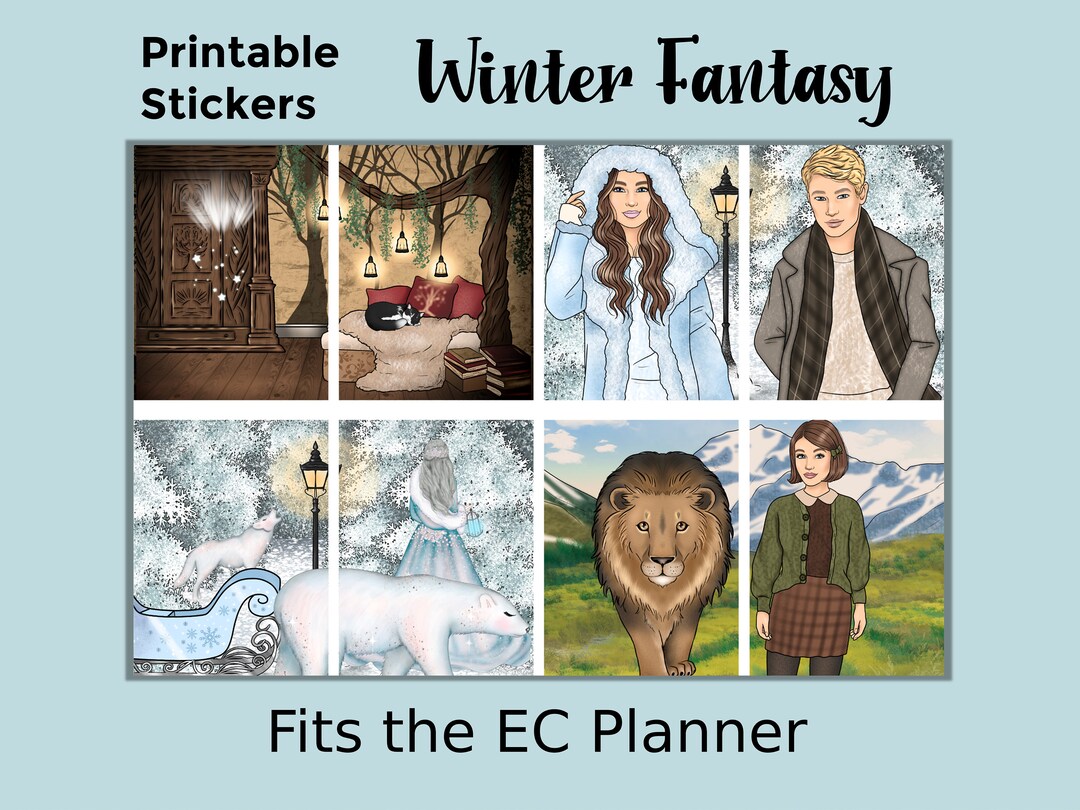Printable Winter Planner Stickers: Made to Fit the Erin Condren Planner ...