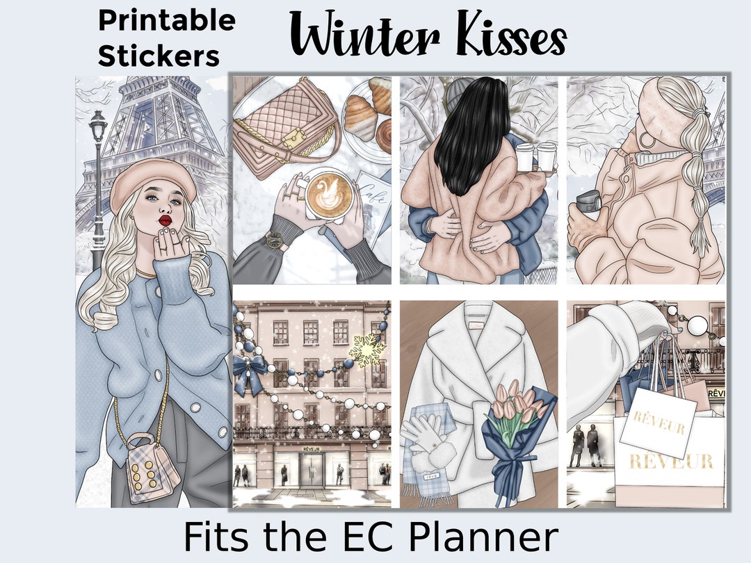 Printable Winter Planner Stickers: Made to Fit the Erin Condren Planner ...