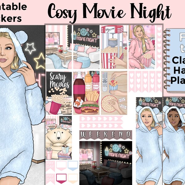 Movie Night Printable - Etsy