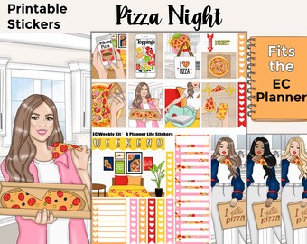 Pizza Slice Stickers for Various Planners, Happy Planner, Passion ...