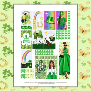 St. Patrick’s Day Printable Planner Stickers: Made to Fit the Classic ...