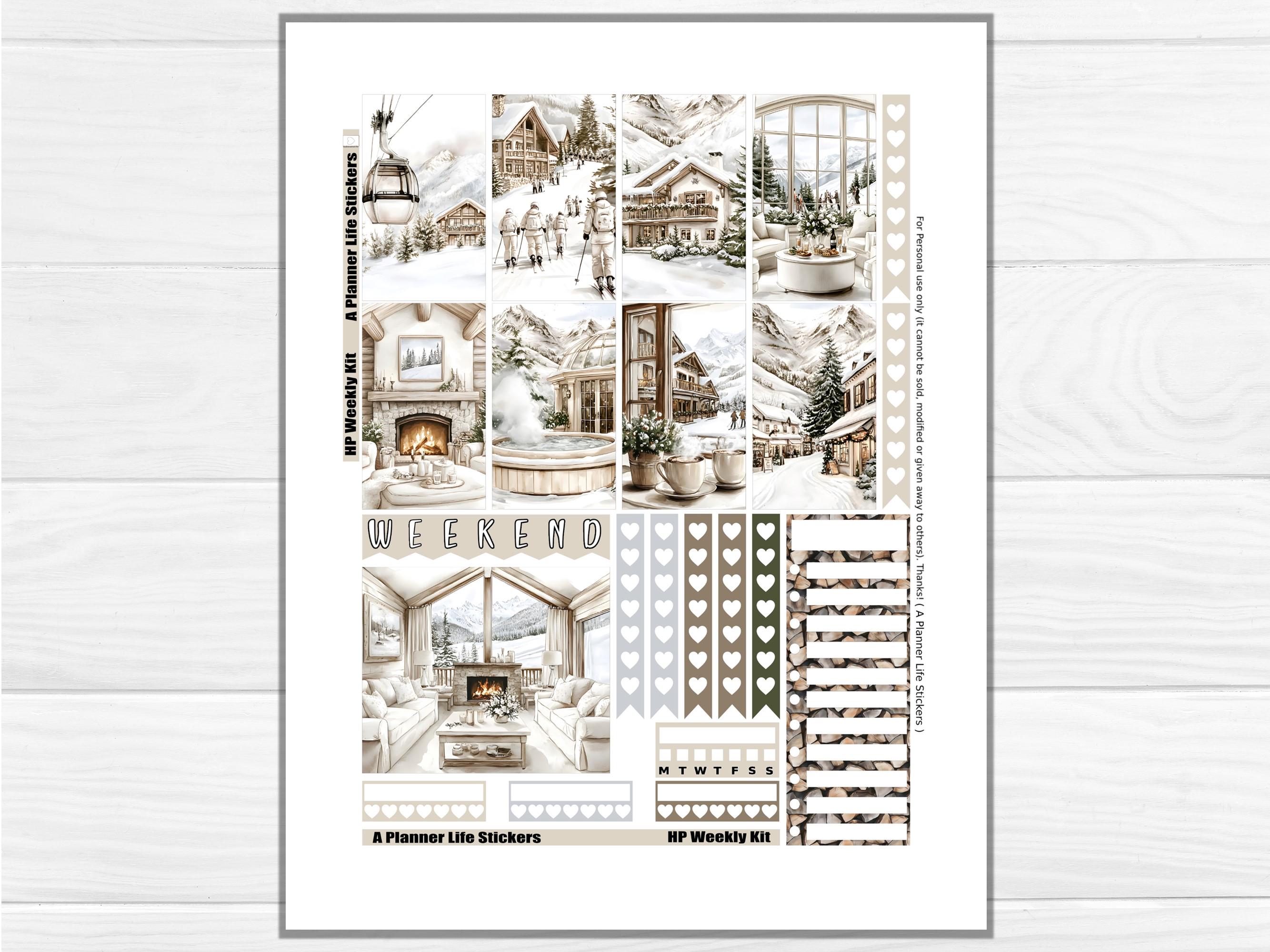 Winter Printable Planner Stickers: Made to Fit the Classic Happy ...