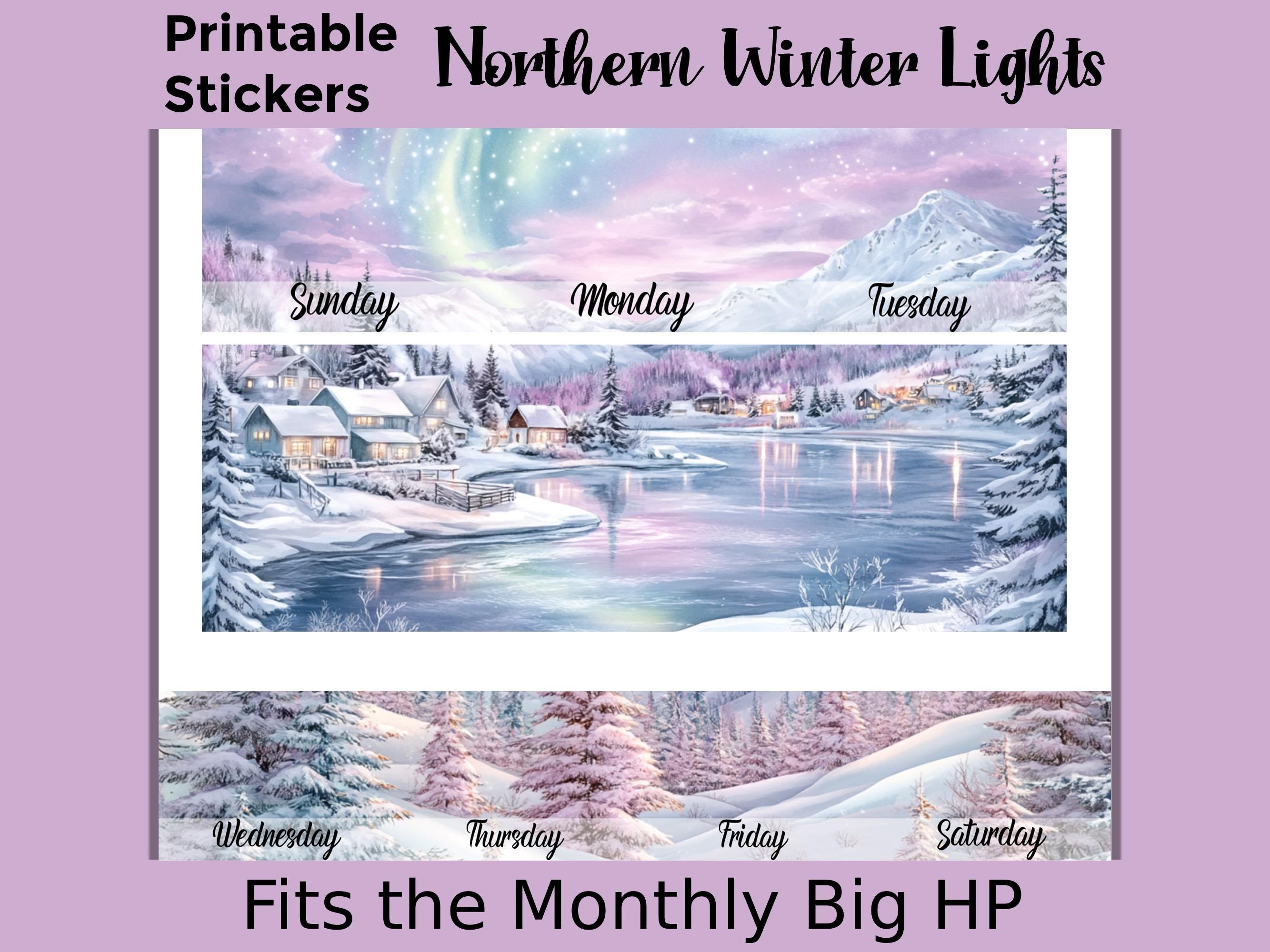Monthly Winter Printable Planner Stickers: Made to Fit the Big Happy ...