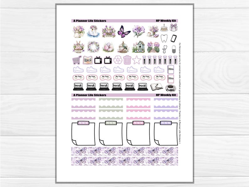 Spring Printable Planner Stickers: Made to Fit the Classic Happy ...