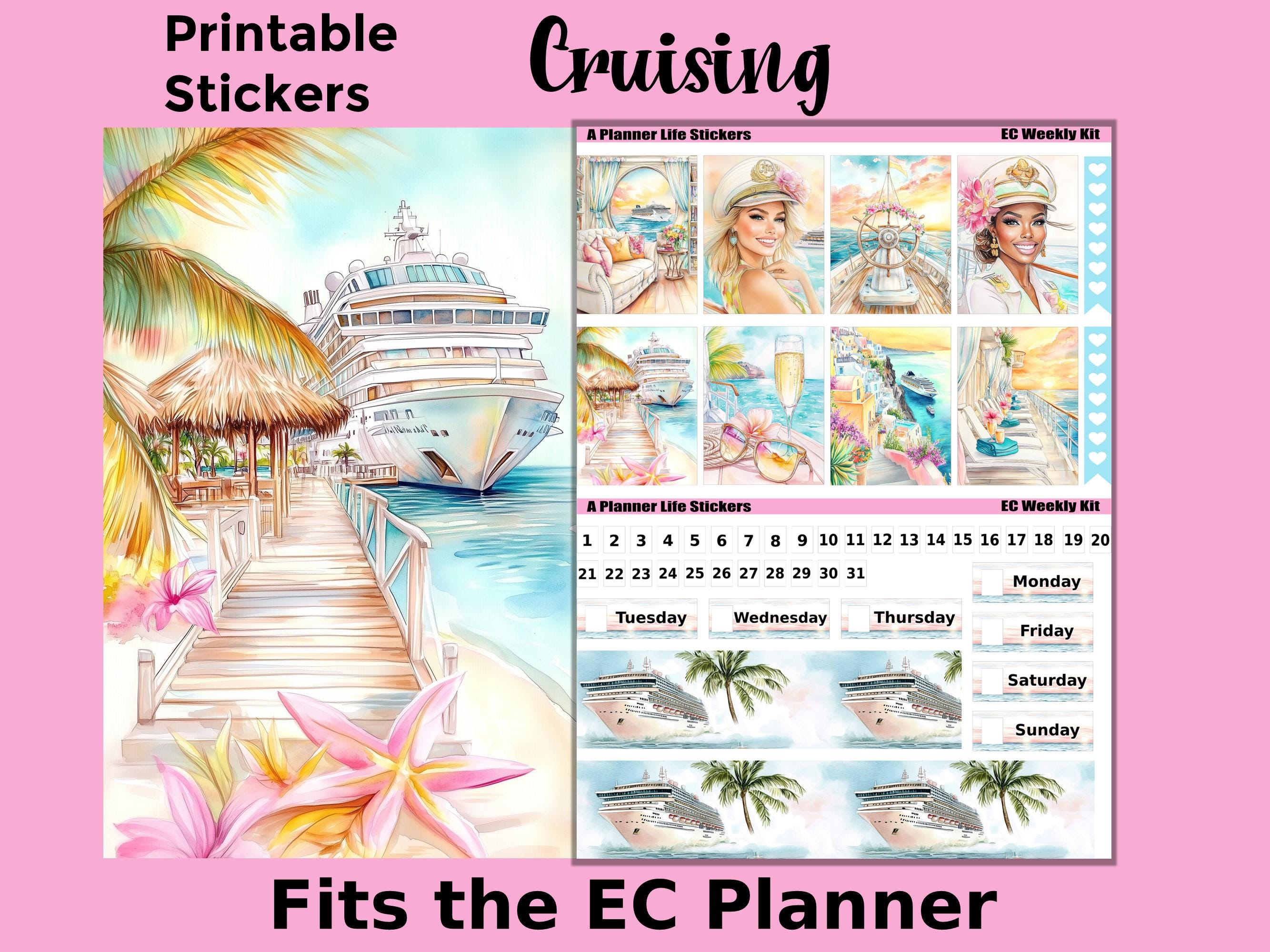 Ship Slickers Printable Cruise Ship Planner Stickers: Made to Fit the Erin Condren ...