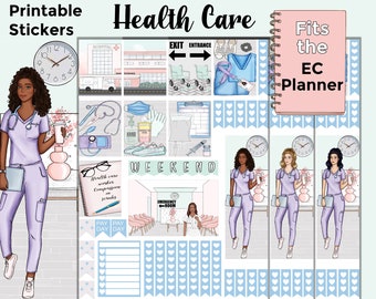 Printable Medical Planner Stickers: Made to Fit the Erin Condren Planner – Healthcare