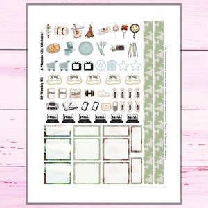 Camping Printable Planner Stickers: Made to Fit the Classic Happy ...