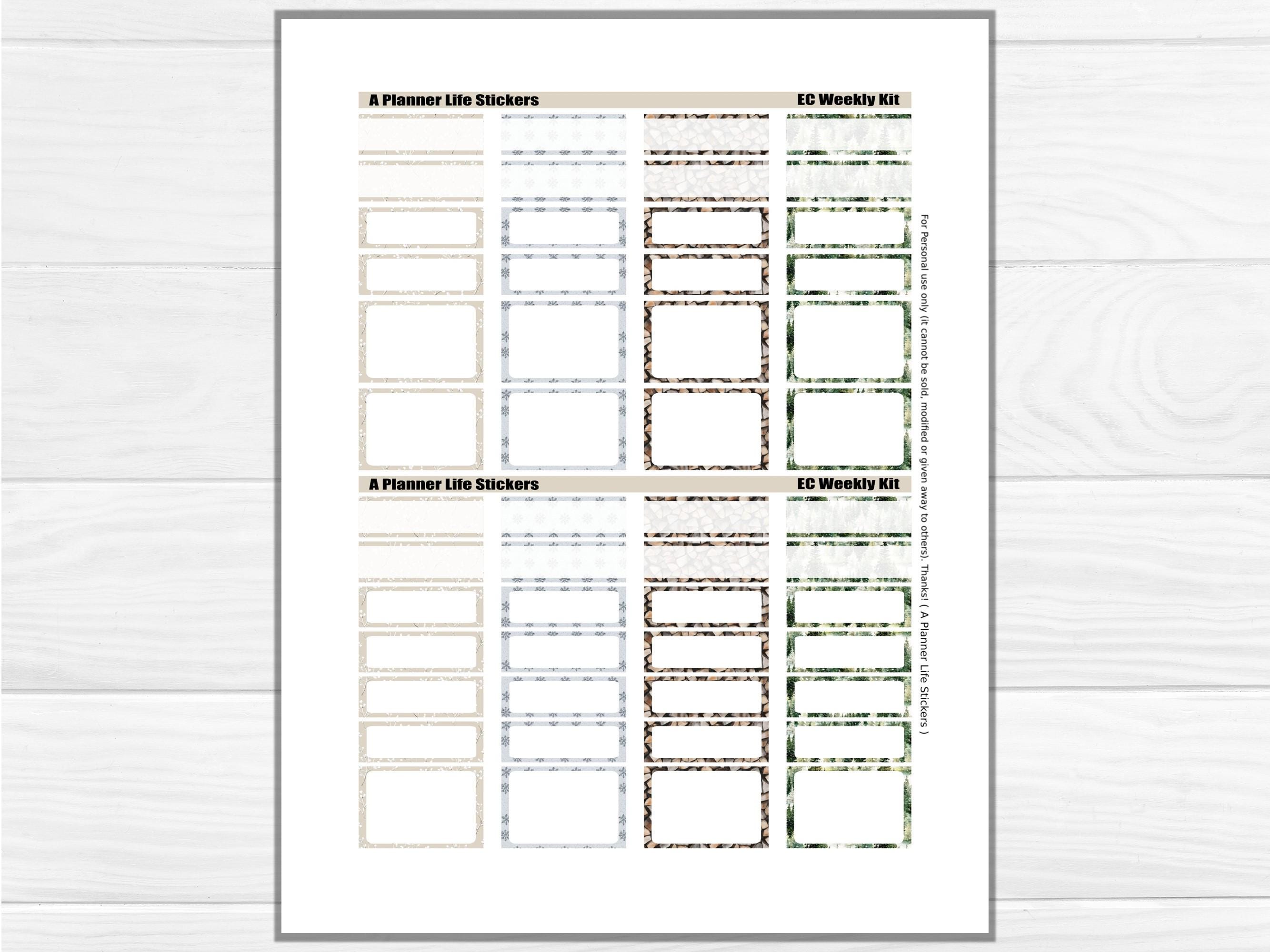 Printable Winter Planner Stickers: Made to Fit the Erin Condren Planner ...