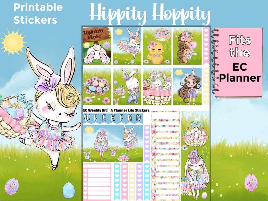 Printable Easter Planner Stickers: Made to Fit the Erin Condren Planner ...