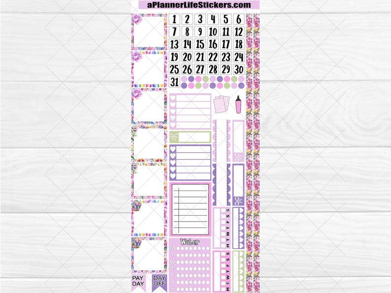 Hobonichi Weeks Flower Printable Planner Stickers: Flower Season - Etsy