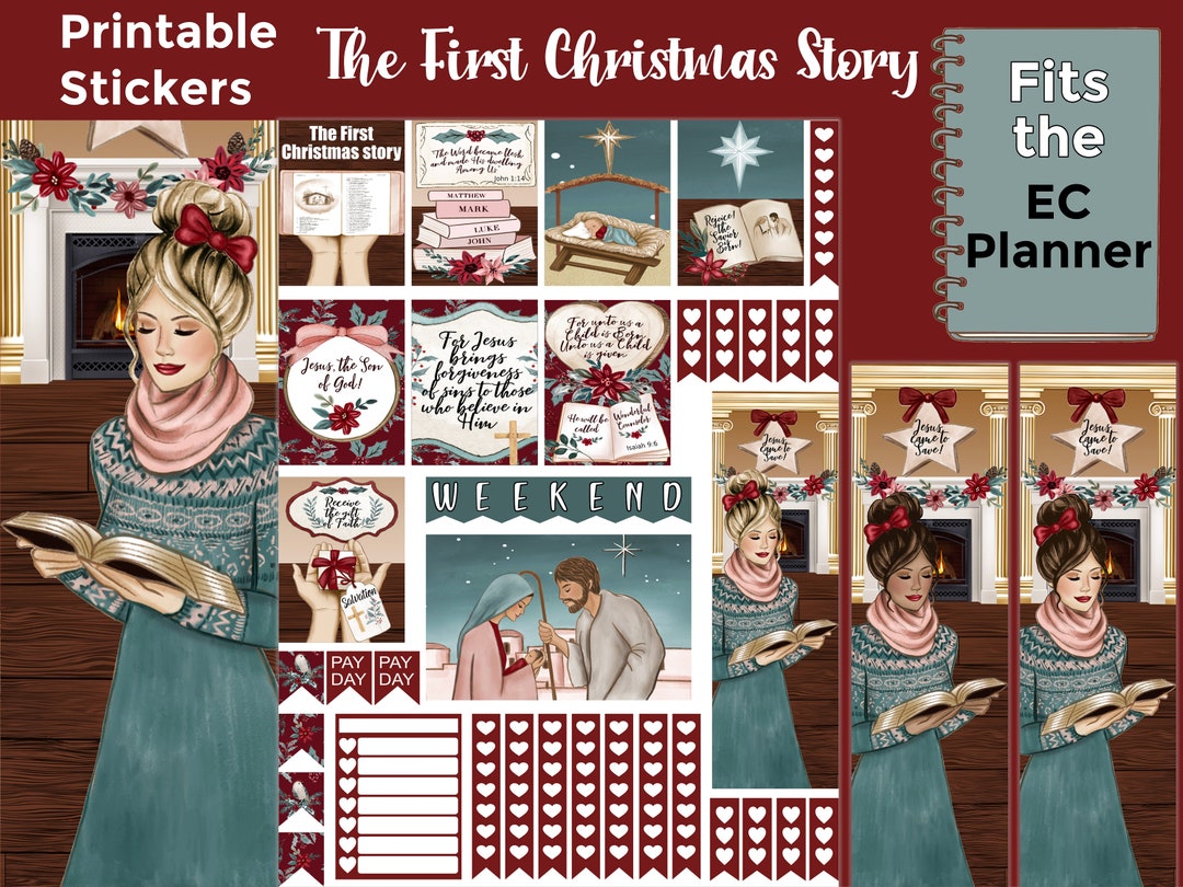 Printable Christmas Planner Stickers: Made to Fit the Erin Condren ...