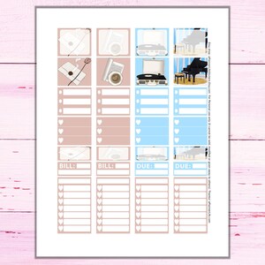 Artistic Printable Planner Stickers: Made to Fit the Classic - Etsy Canada