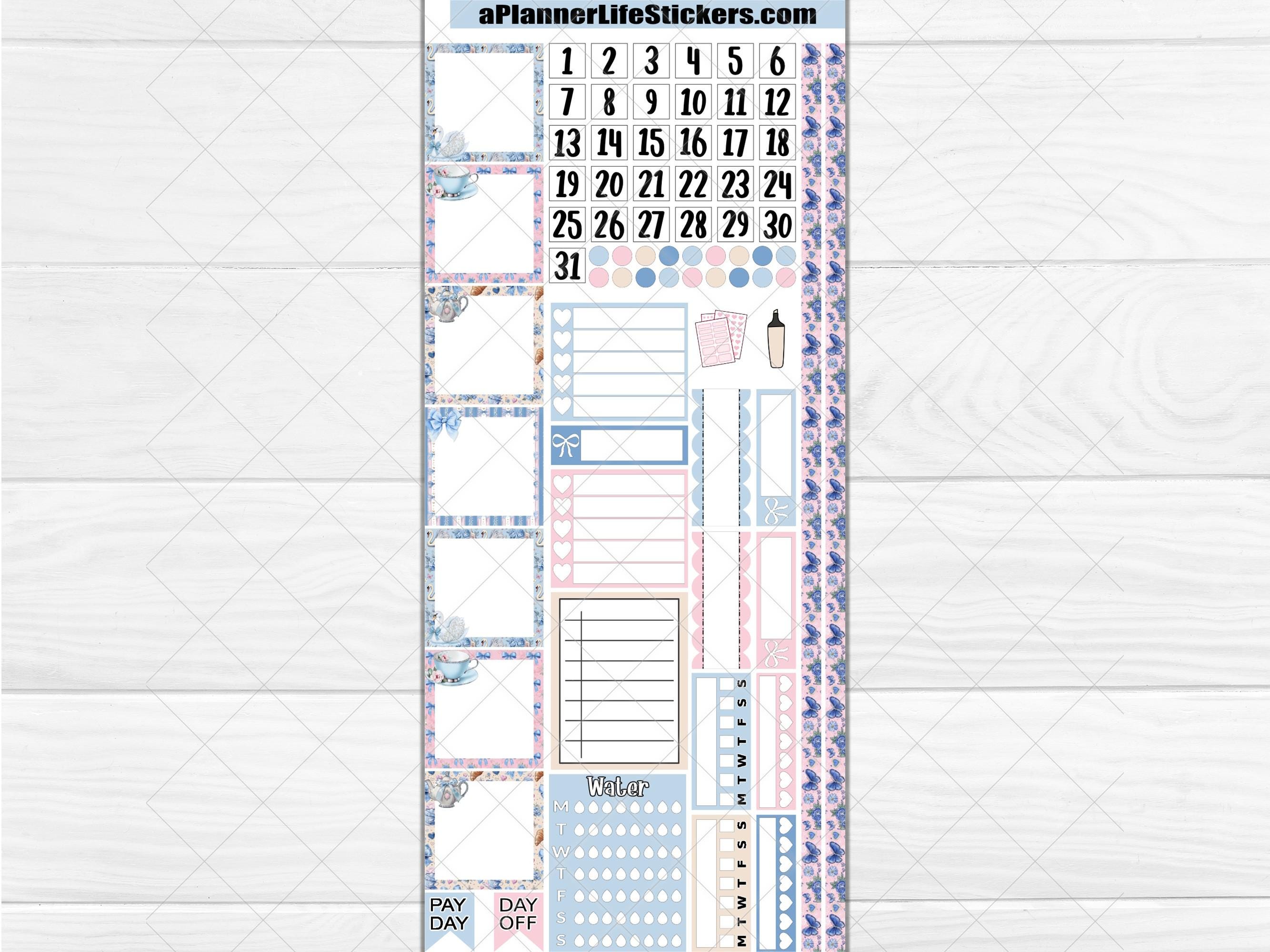 Hobonichi Weeks Tea Printable Planner Stickers: Lovely Tea Time - Etsy