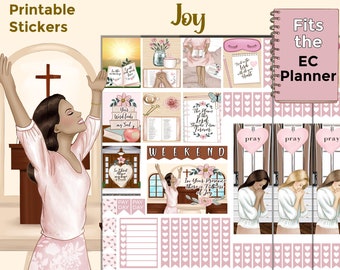 Printable Christian Planner Stickers: Made to Fit the Erin Condren Planner – Joy