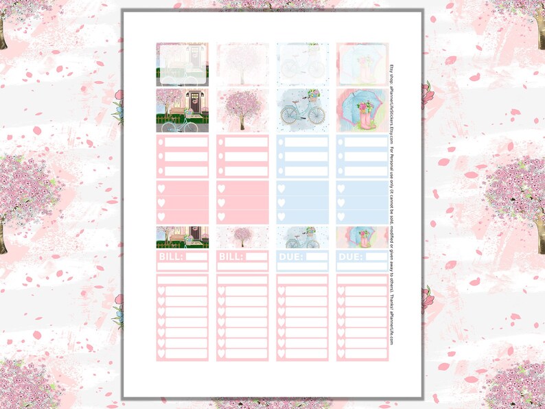 Printable Spring Planner Stickers: Made to Fit the Classic - Etsy Canada
