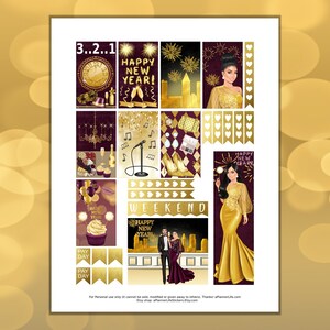Printable New Year Planner Stickers: Made to Fit the Classic Happy ...