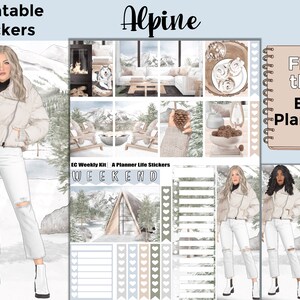 Printable Winter Planner Stickers: Made to Fit the Erin Condren Planner – Alpine