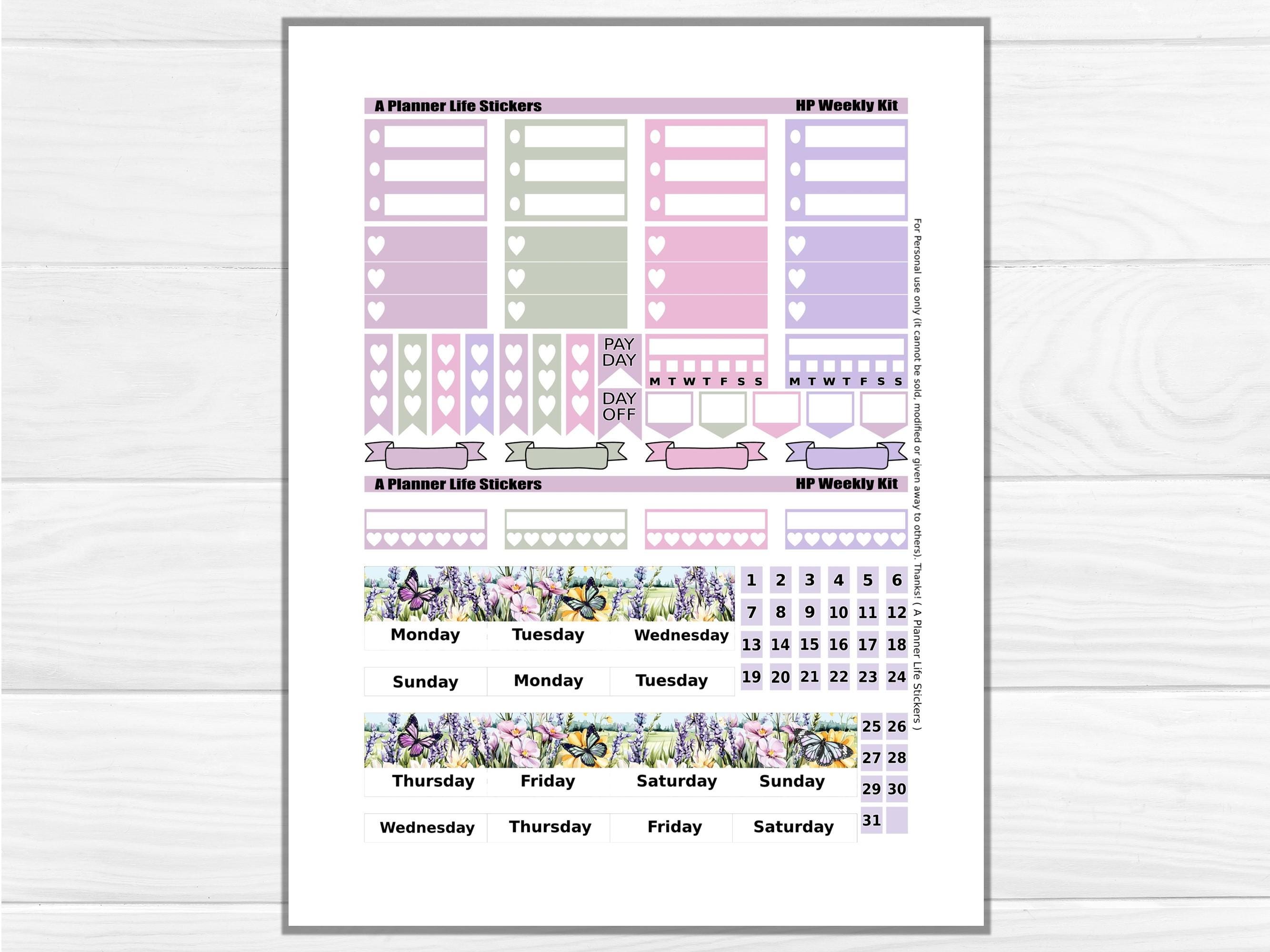 Spring Printable Planner Stickers: Made to Fit the Classic Happy ...