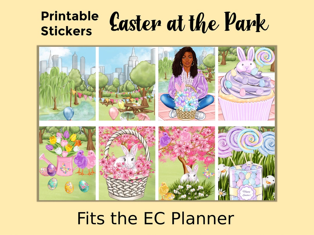 Printable Easter Planner Stickers: Made to Fit the Erin Condren Planner ...