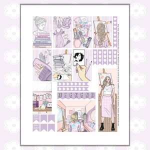 Printable Art Planner Stickers: Made to Fit the Classic Happy Planner ...
