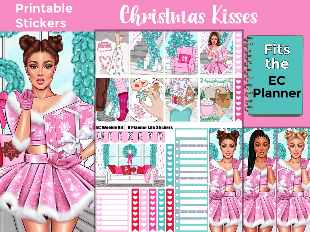 Printable Christmas Planner Stickers: Made to Fit the Erin Condren ...