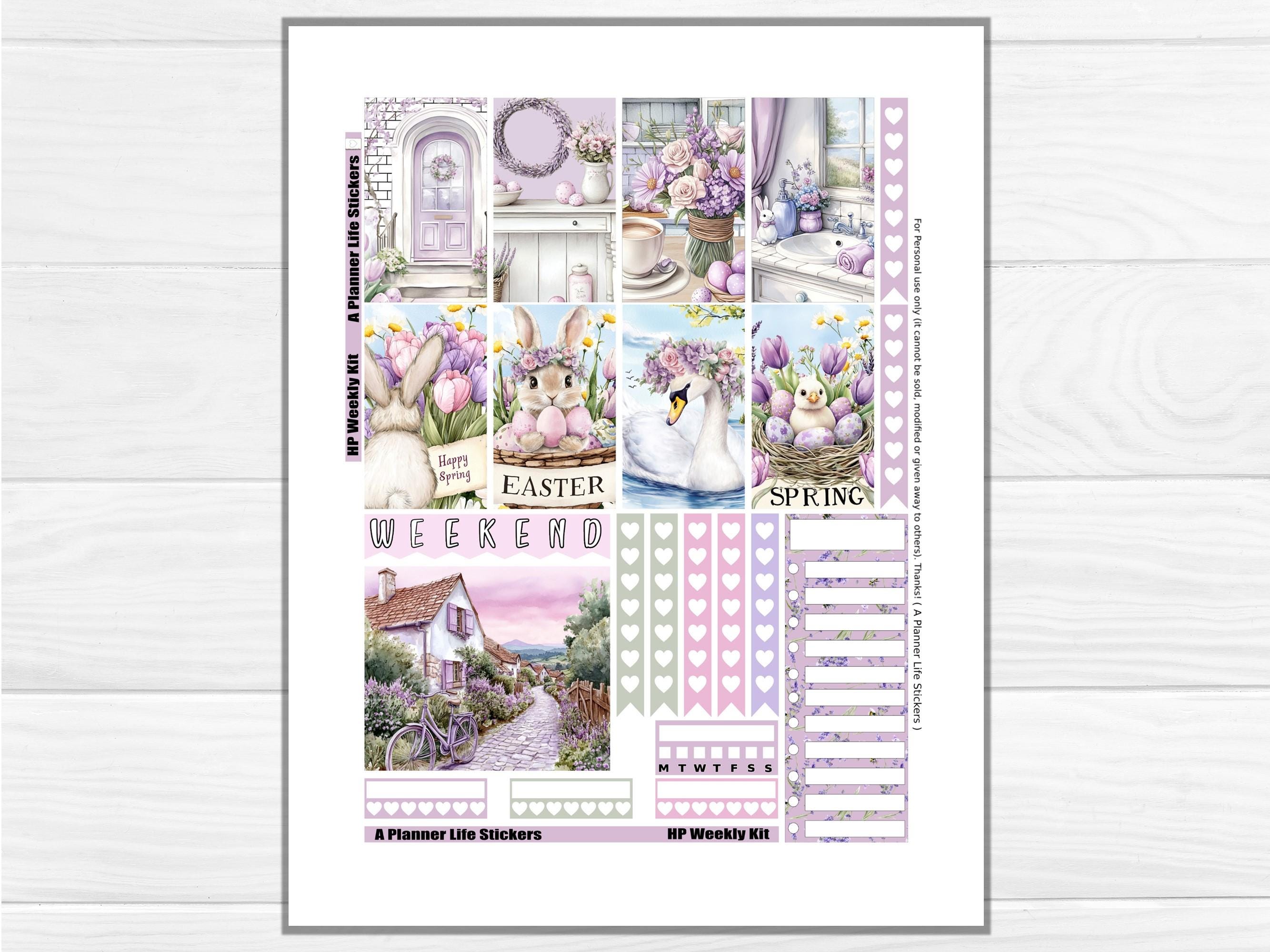 Spring Printable Planner Stickers: Made to Fit the Classic Happy ...